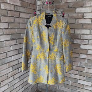 Gray and Yellow Women's Jacket